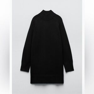 Zara Black Knitwear Dress